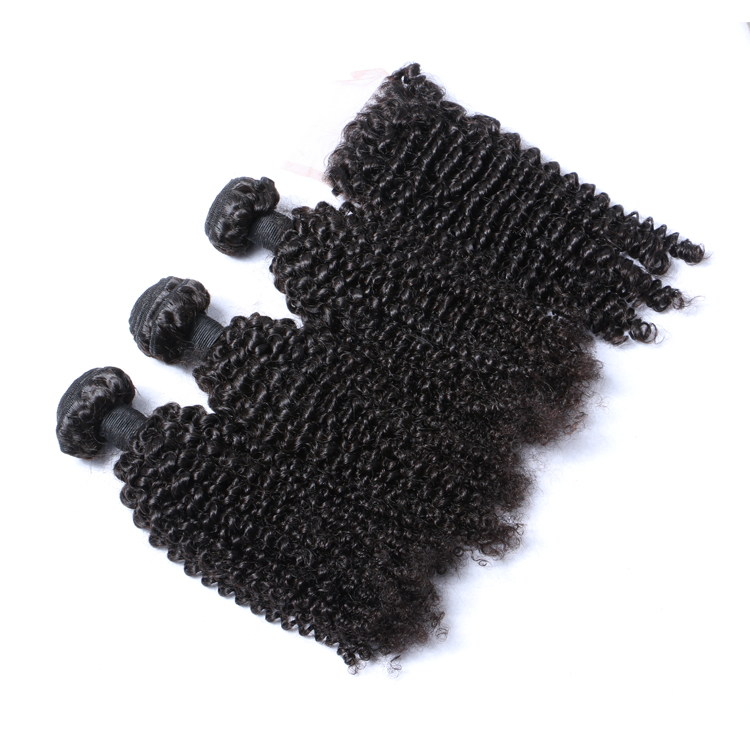 Peruvian Human Hair Bundles Deals Virgin Kinky Curly Cheap Hair Bundles With Closure LM370  